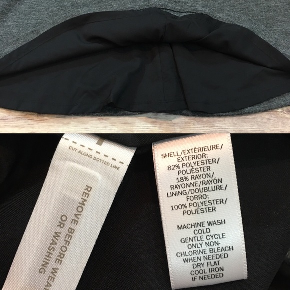 Size 0 LOFT Gray Flare Bell Knee Length Skirt - Picture 3 of 8